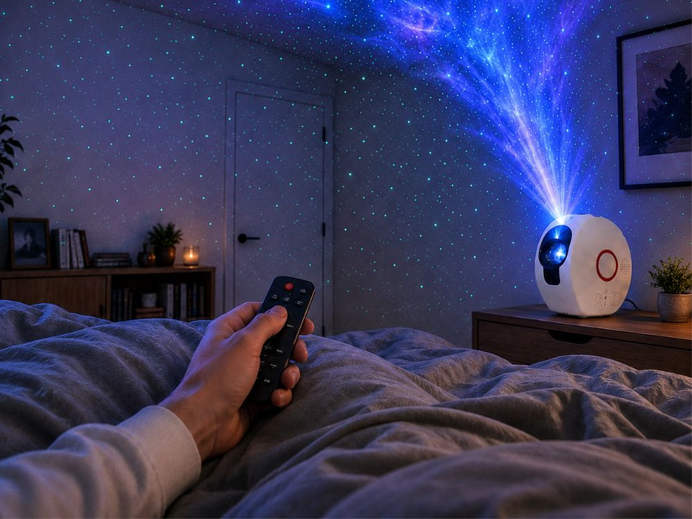 LED Galaxy Star -projektori Bluetooth-kaiuttimella, kaukosäätimellä ja yövalolla - Image 5