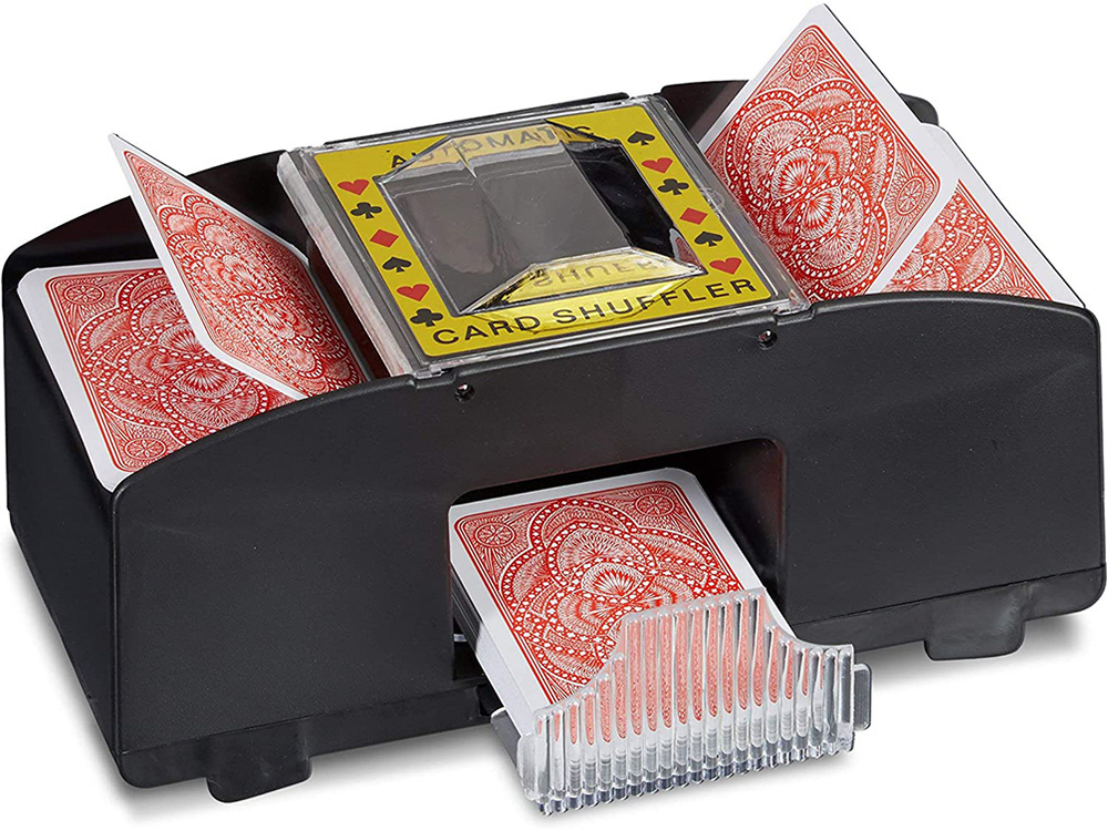 Automaattinen kortinsekoittaja pokeriin – 2 korttipakalle - Image 5