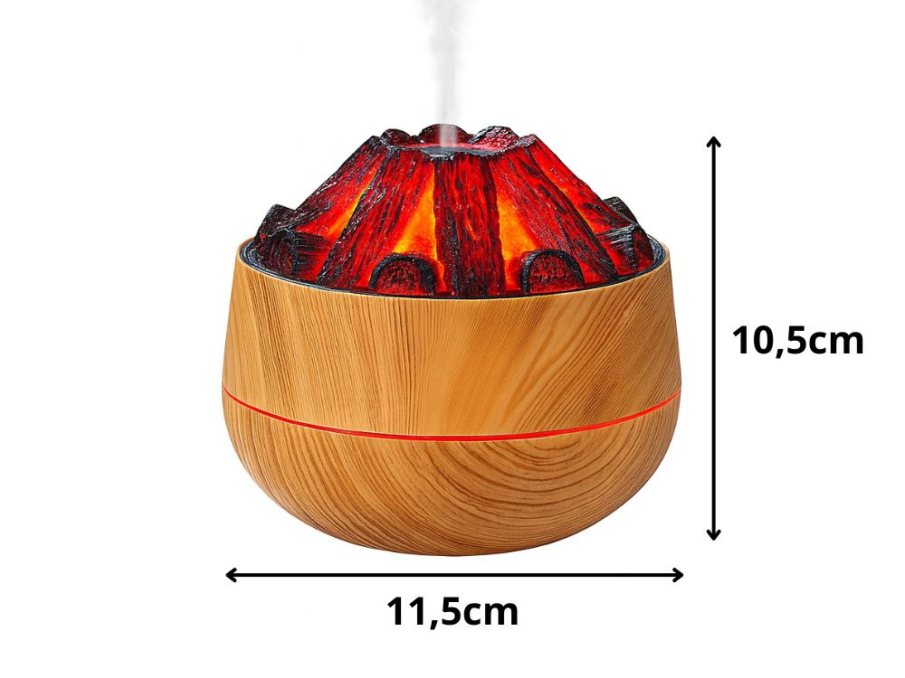 LED-ilmankostutin USB – takkavalo-tehosteella, 300 ml - Image 5