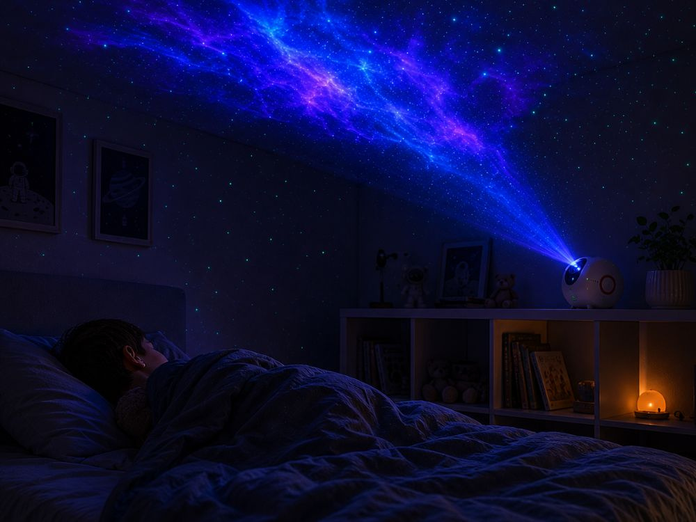 LED Galaxy Star -projektori Bluetooth-kaiuttimella, kaukosäätimellä ja yövalolla - Image 8