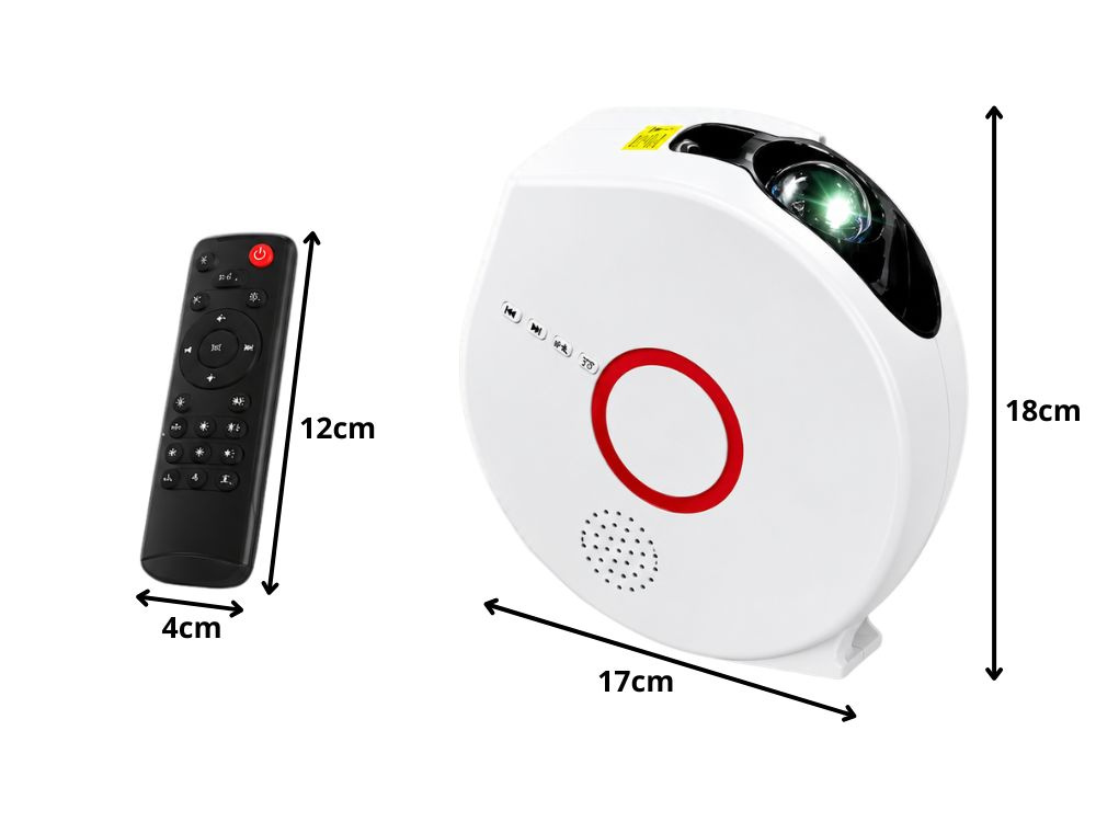 LED Galaxy Star -projektori Bluetooth-kaiuttimella, kaukosäätimellä ja yövalolla - Image 9