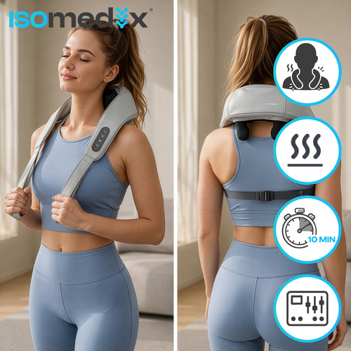 Shiatsu niskahieroja langaton – lämmitys-toiminto, USB-C, 22,2 W - Image 8