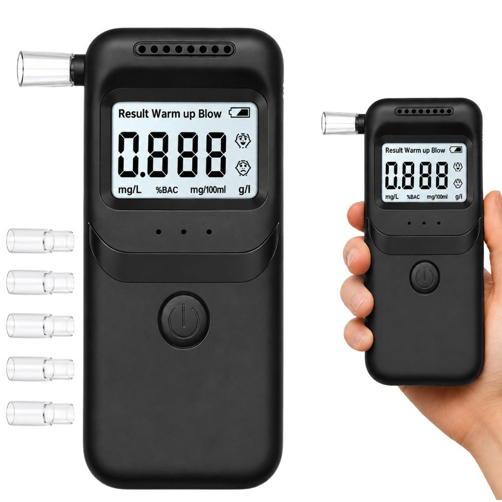 Digitaalinen alkometri LCD-näytöllä