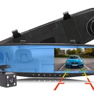 Full HD 170° autokamera taustapeiliin peruutuskamera-toiminnolla