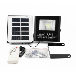 Aurinkokenno-valaisin LED 50 W kaukosäätimellä – IP67