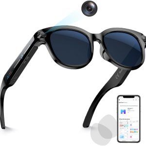 AI-älylasit kameralla ja Bluetoothilla – tekoälyavustaja, käännös ja RGB-toiminnot