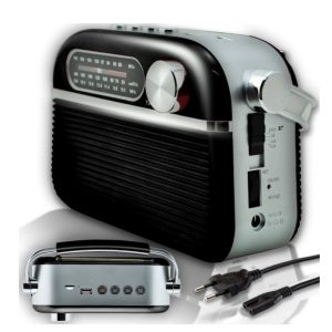 Retro-radio Bluetooth-kaiuttimella – FM, AM ja SW, kannettava vintage-radio