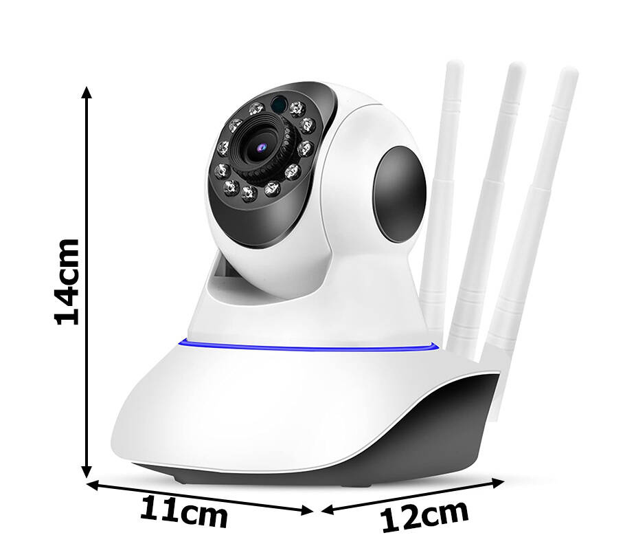 WiFi IP -valvontakamera sisäkäyttöön – HD, yökuvaus, liikkeentunnistus ja kaksisuuntainen ääni - Image 12