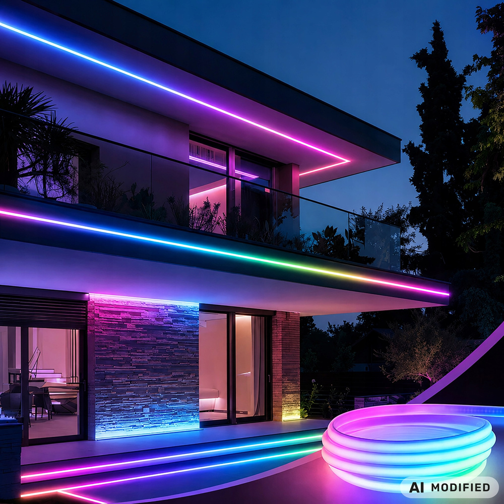 5 m RGB Neon LED -valonauha – Bluetooth, sovellus, kaukosäädin, myös ulkokäyttöön - Image 3