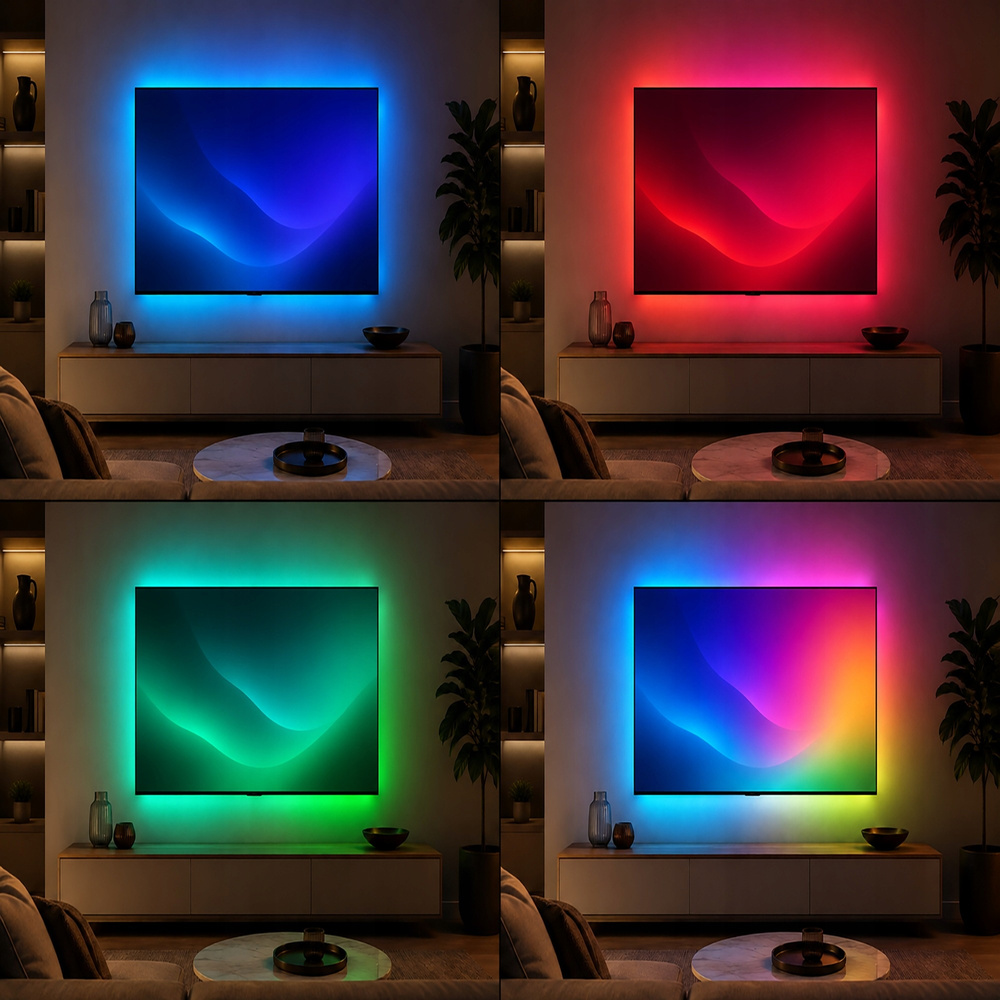 5 m RGB IC LED -valonauha Bluetooth-ohjauksella – USB, sovellus ja kaukosäädin - Image 3