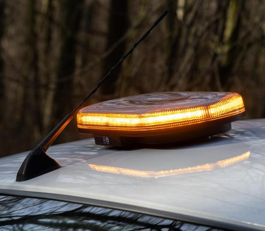 Langaton LED-huomiovalo kaukosäätimellä 12/24 V, 26 W – AMiO - Image 3
