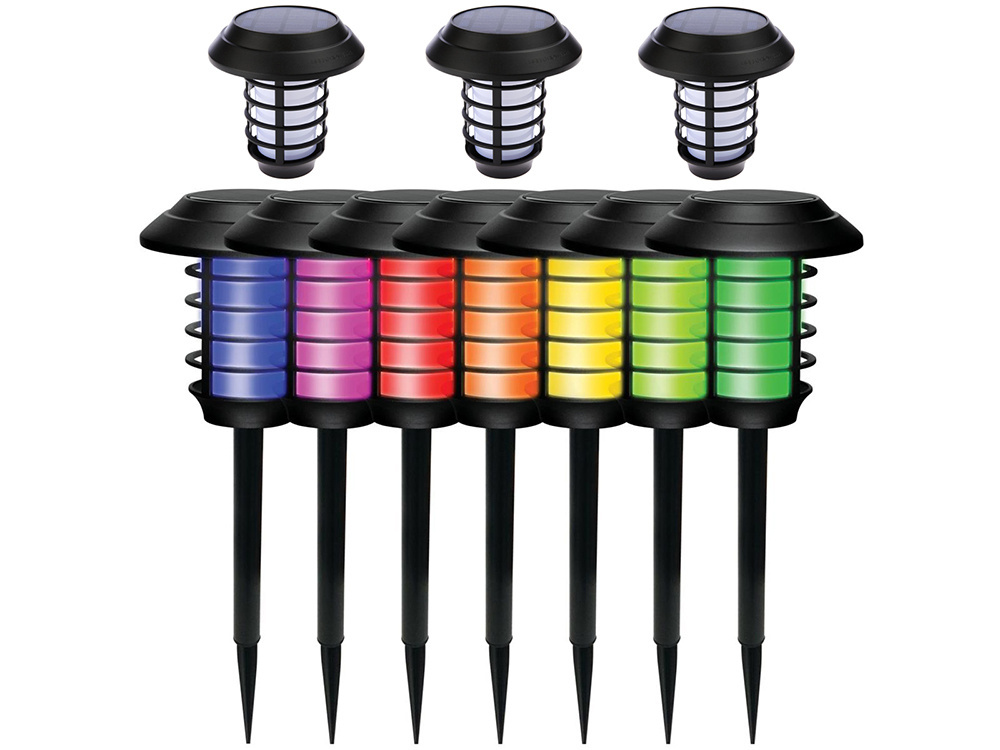Aurinkokennolla toimiva RGB-puutarhavalaisin - Image 3