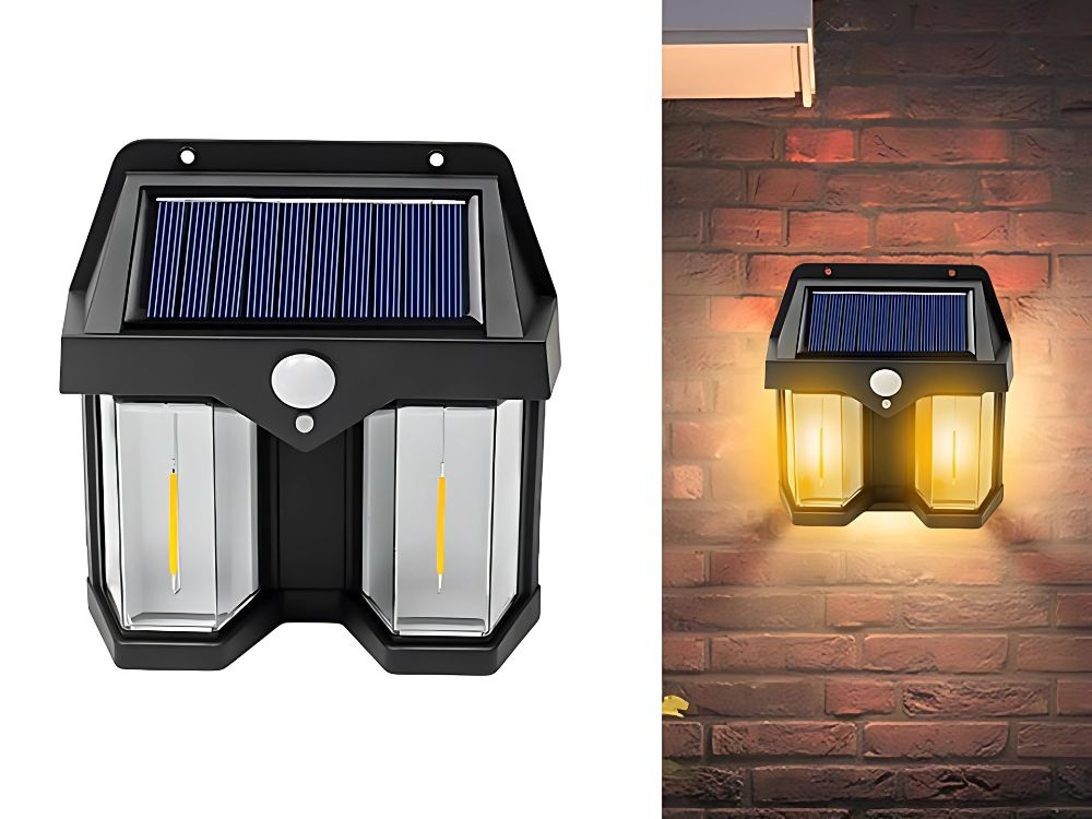 Aurinkokennolla toimiva LED-ulkovalaisin – 1200 lm, liike- sekä hämärätunnistin - Image 3