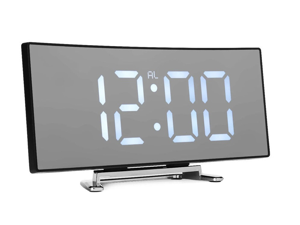Digitaalinen herätyskello LED-lämpömittarilla ja peilinäytöllä - Image 4