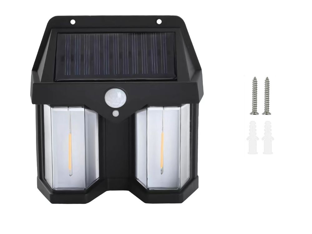 Aurinkokennolla toimiva LED-ulkovalaisin – 1200 lm, liike- sekä hämärätunnistin - Image 4
