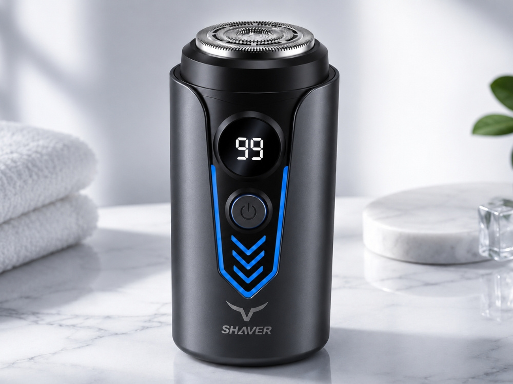 Kompakti USB-C-sähköparranajokone – vedenpitävä - Image 4