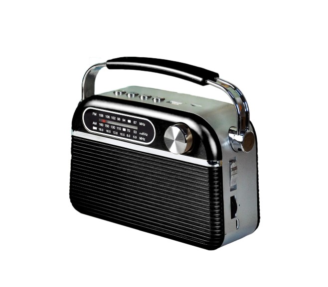 Retro-radio Bluetooth-kaiuttimella – FM, AM ja SW, kannettava vintage-radio - Image 4