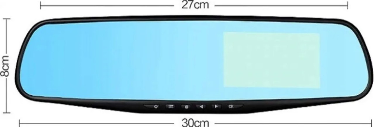 Full HD 170° autokamera taustapeiliin peruutuskamera-toiminnolla - Image 5