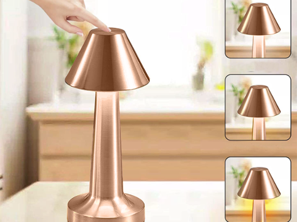 Langaton LED-pöytälamppu kosketus-toiminnolla – 3 valonsävyä - Image 6