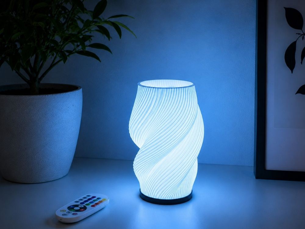 2-in-1 RGB LED -pöytävalaisin ja maljakko – kaukosäädin - Image 6