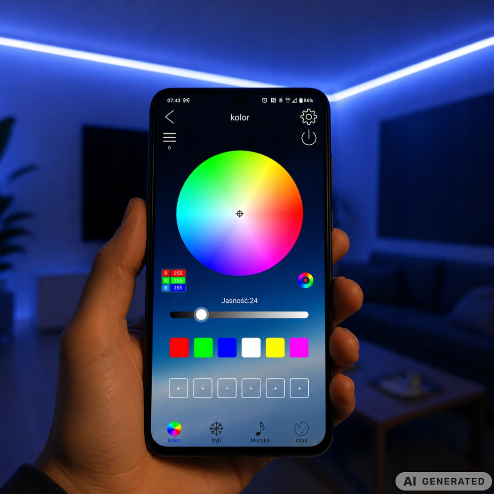 10 m RGB Neon LED -valonauha – Bluetooth, sovellus ja kaukosäädin, USB - Image 6