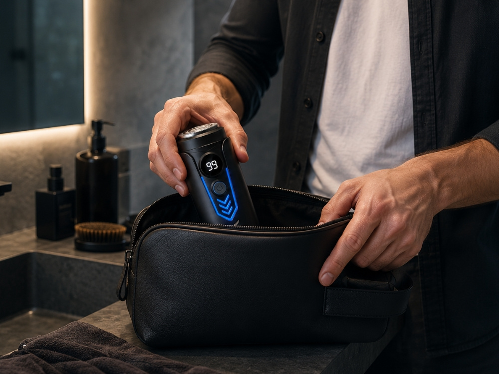 Kompakti USB-C-sähköparranajokone – vedenpitävä - Image 7
