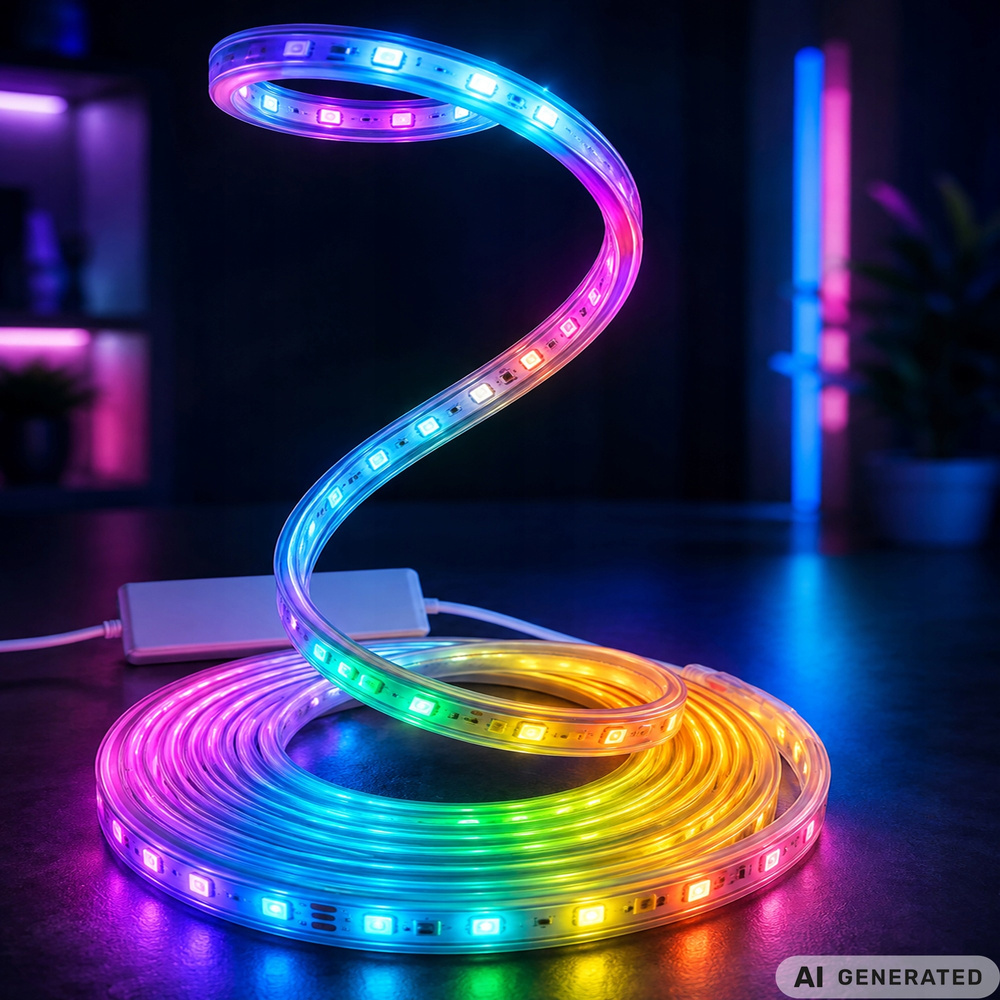 5 m RGB Neon LED -valonauha – Bluetooth, sovellus, kaukosäädin, myös ulkokäyttöön - Image 7