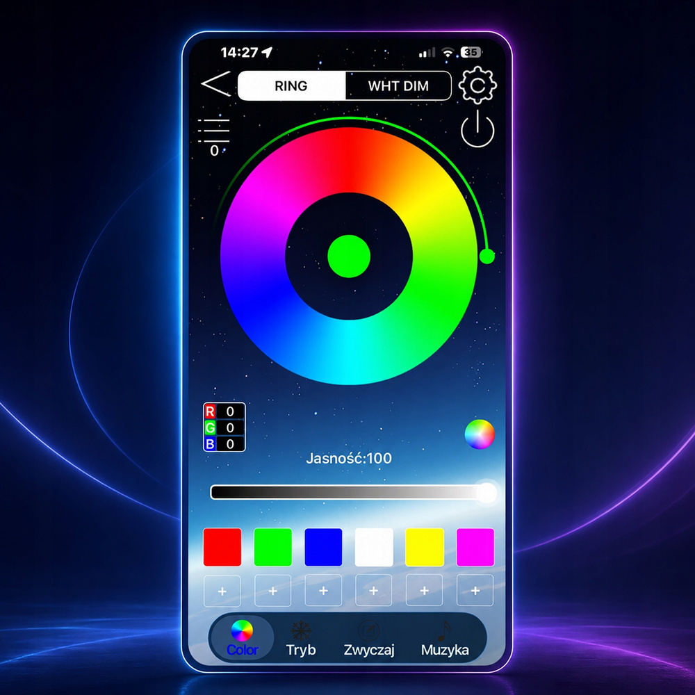 5 m RGB IC LED -valonauha Bluetooth-ohjauksella – USB, sovellus ja kaukosäädin - Image 8