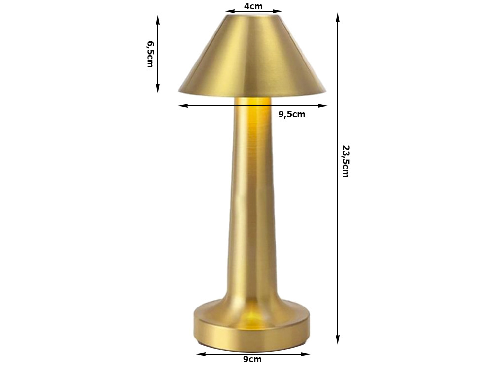 Langaton LED-pöytälamppu kosketus-toiminnolla – 3 valonsävyä - Image 8