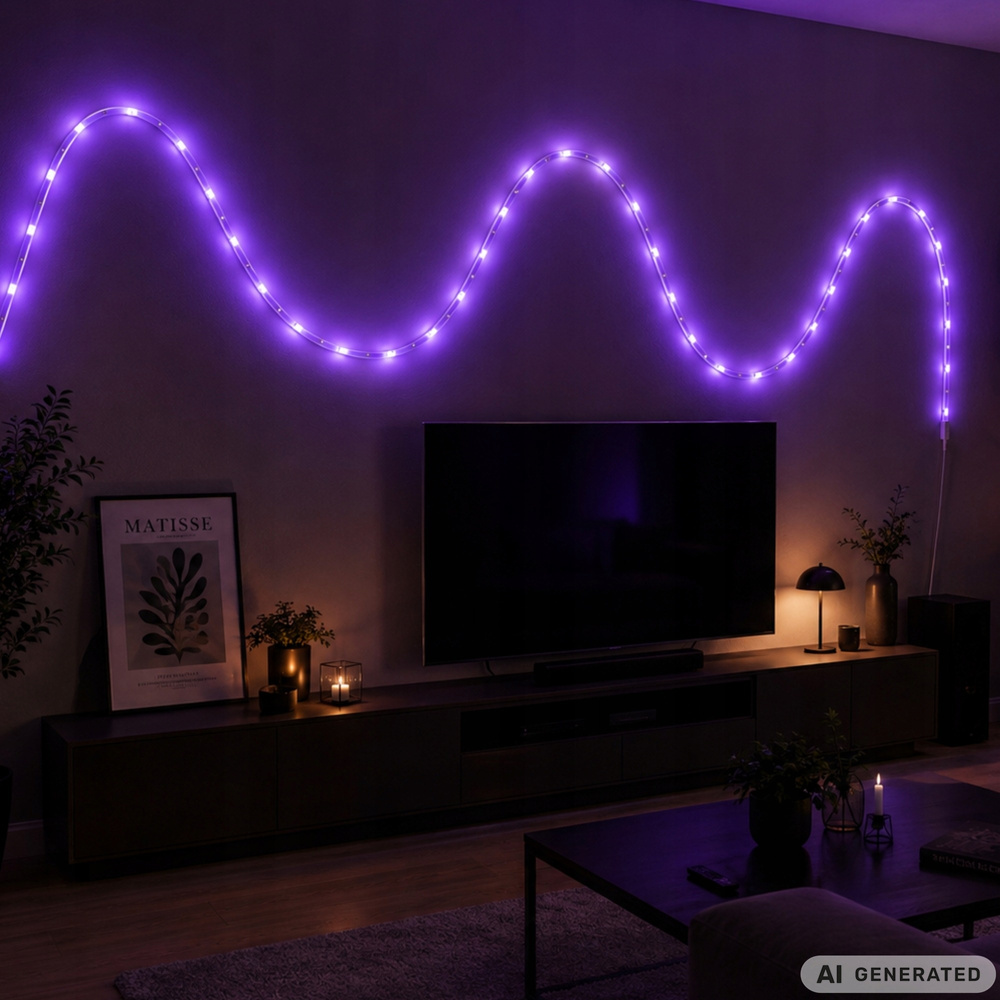 10 m RGB Neon LED -valonauha – Bluetooth, sovellus ja kaukosäädin, USB - Image 8