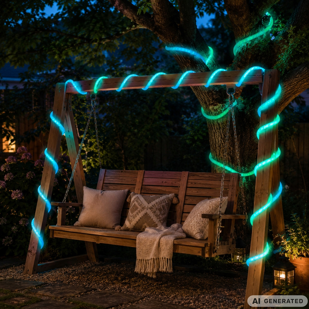 5 m RGB Neon LED -valonauha IP67 – Dream Color, sovellus, kaukosäädin ja ajastin - Image 8