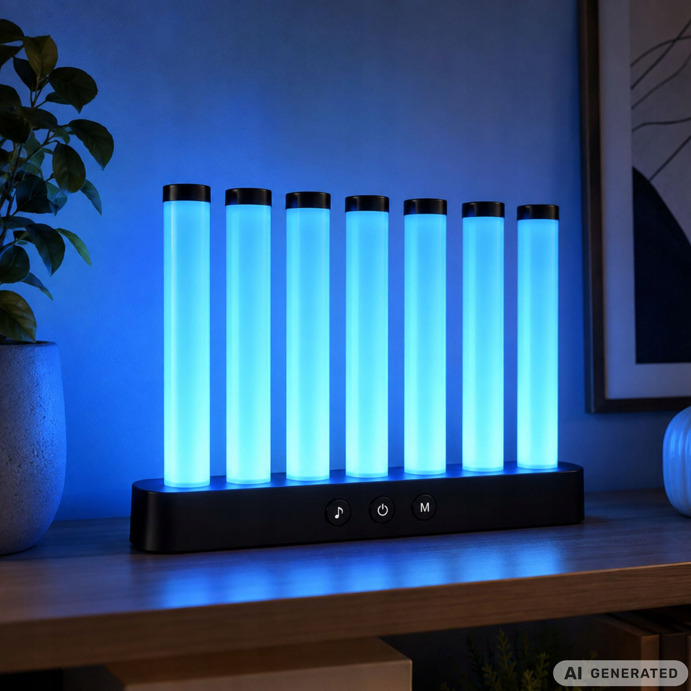 RGB LED -koristevalaisin 7 pylvästä – musiikkiin reagoiva, sovellus ja kaukosäädin - Image 8