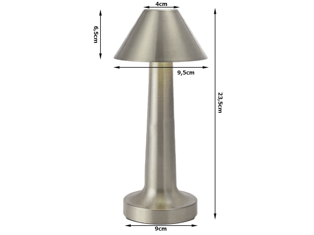 Langaton LED-pöytälamppu kosketus-toiminnolla – 3 valonsävyä - Image 9