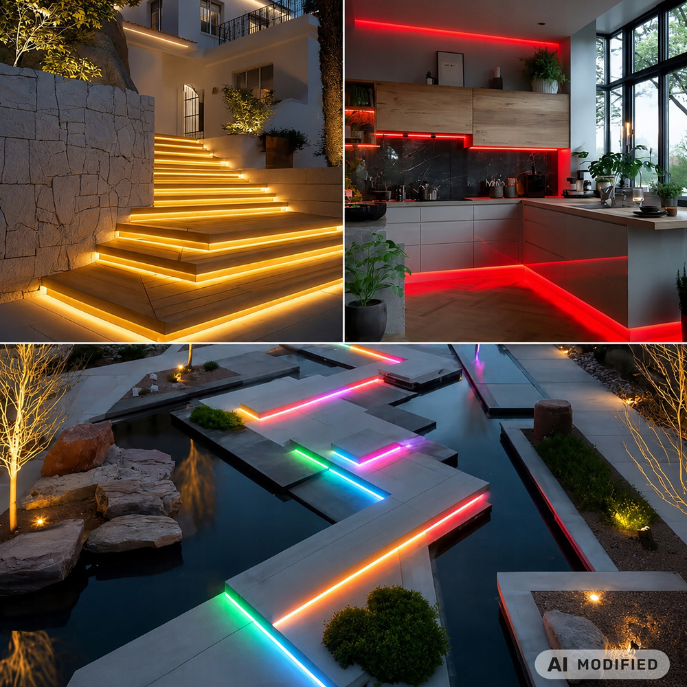 5 m RGB Neon LED -valonauha – Bluetooth, sovellus, kaukosäädin, myös ulkokäyttöön - Image 9