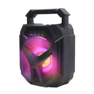 Kannettava Bluetooth Boombox -kaiutin – 5 W RMS, FM-radio, RGB-valaistus