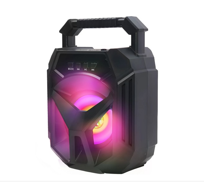 Kannettava Bluetooth Boombox -kaiutin – 5 W RMS, FM-radio, RGB-valaistus