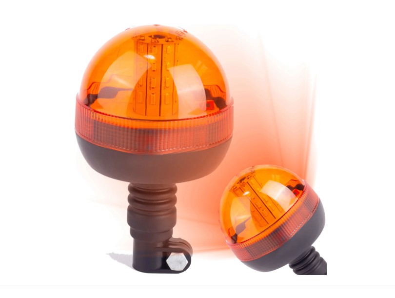 Pyörivä varoitusmajakka 12/24 V – oranssi LED-varoitusvalo