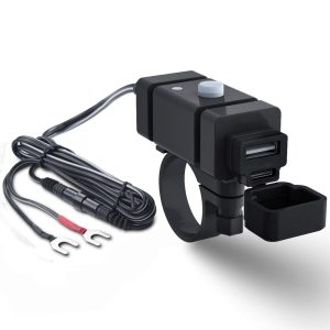 Moottoripyörän USB-laturi – 2 × 2,1 A