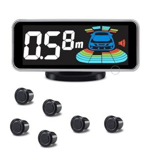 Peruutustutka 6 anturilla – 12 V, LCD-näyttö
