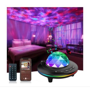 Tähtitaivas-projektori Bluetooth-kaiuttimella – LED-galaksi-projektori / yövalo