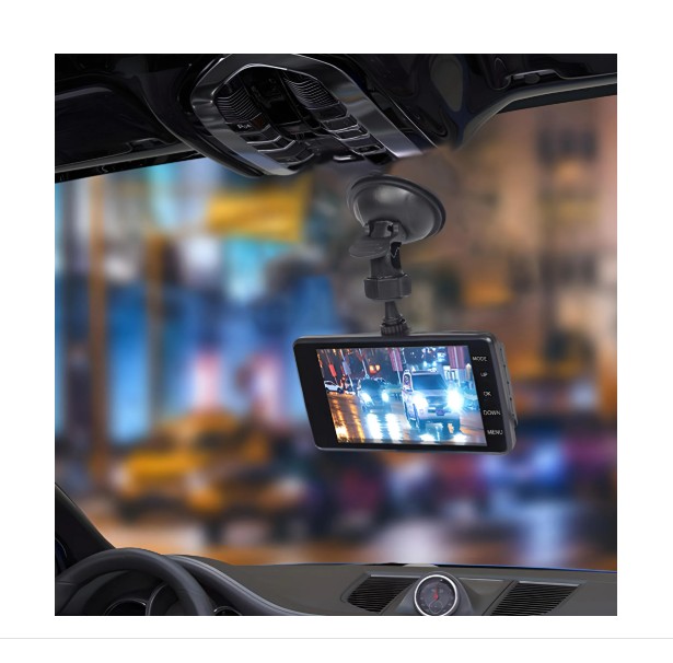 Autokamera etu- ja takakameralla – Full HD 1080p, 4” näyttö, yökuvaus - Image 3