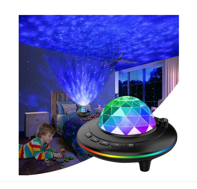Tähtitaivas-projektori Bluetooth-kaiuttimella – LED-galaksi-projektori / yövalo - Image 4
