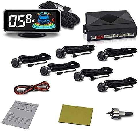 Peruutustutka 6 anturilla – 12 V, LCD-näyttö - Image 5