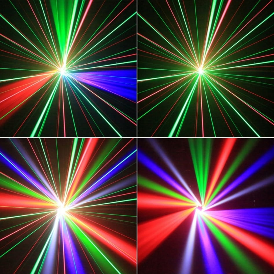 80 W RGBW, LED-laserprojektori, 3D-animaatio, DMX - Image 8