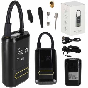 Sähköinen minikompressori ja rengaspumppu – USB-C, varavirtalähde, LED-valo