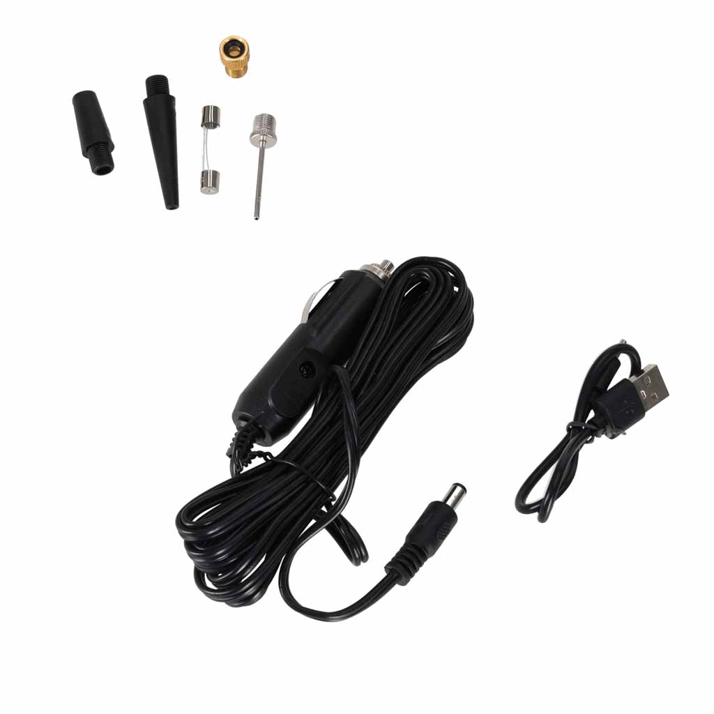 Sähköinen minikompressori ja rengaspumppu – USB-C, varavirtalähde, LED-valo - Image 4