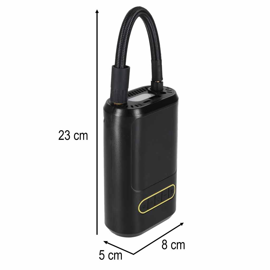 Sähköinen minikompressori ja rengaspumppu – USB-C, varavirtalähde, LED-valo - Image 5